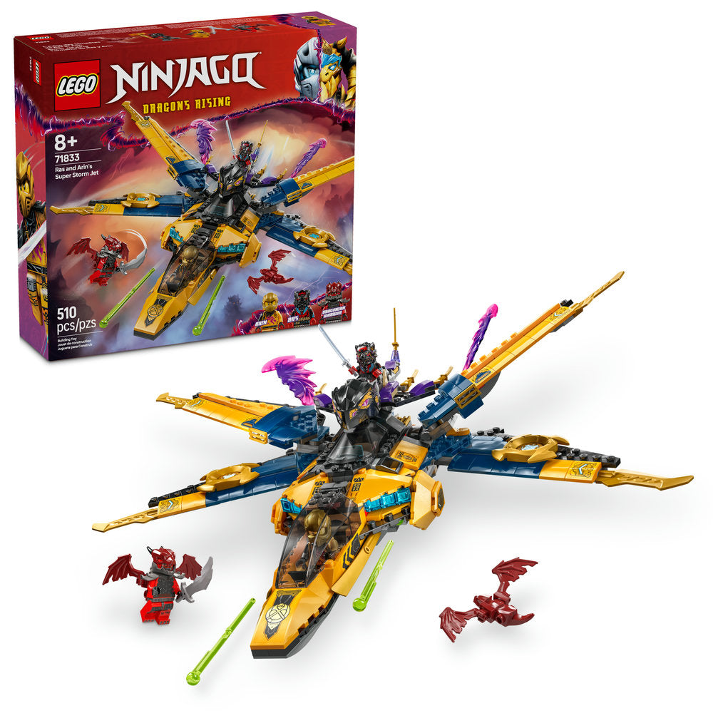 71833 Ras and Arin's Super Storm Jet (Retired) LEGO Ninjago product image 2, provided for visual reference and product