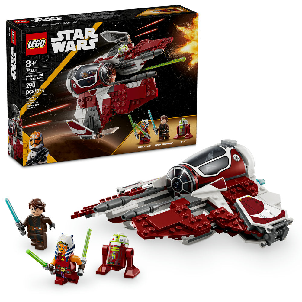 75401 Ahsoka's Jedi Interceptor (Retired) LEGO Star Wars product image 2, provided for visual reference and product detail