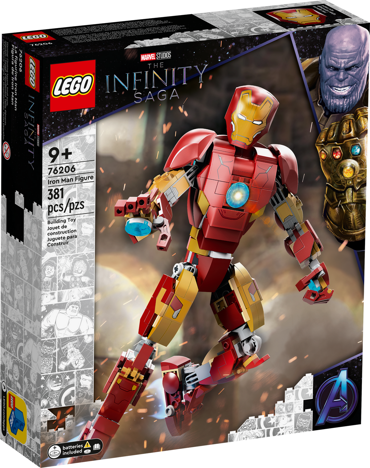 76206 Iron Man Figure (Retired) (New Sealed) product image 1, provided for visual reference and product detail review