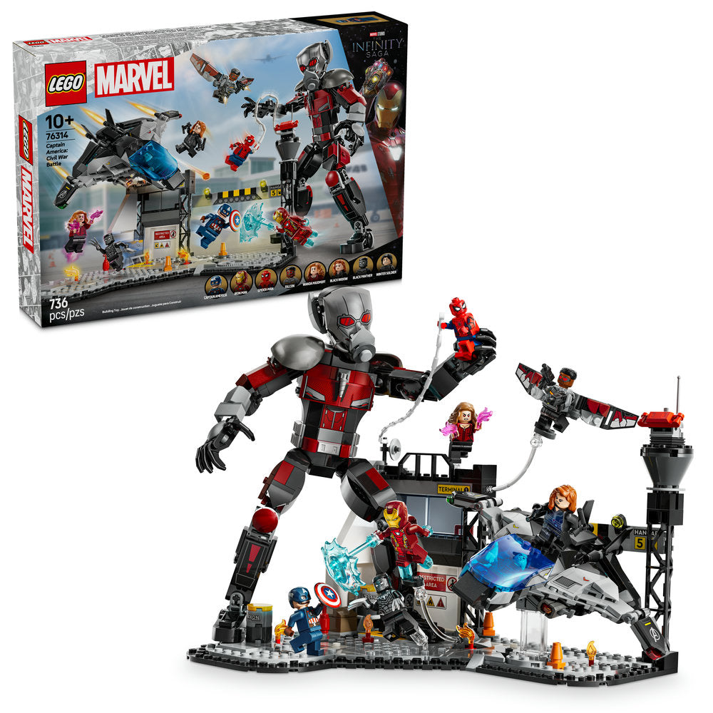 76314 Captain America: Civil War Battle (Retired) LEGO Super Heroes product image 2, provided for visual reference and