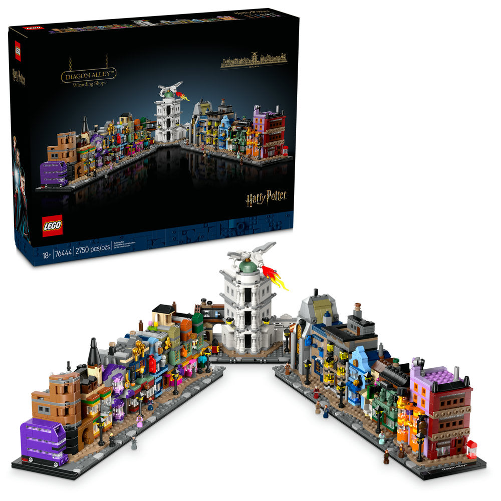 76444 Diagon Alley Wizarding Shops (Retired) LEGO Harry Potter product image 2, provided for visual reference and product