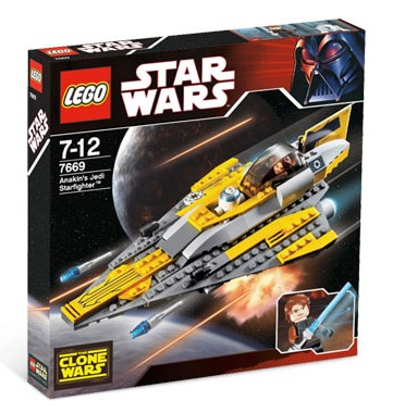 7669 Anakin's Jedi Starfighter (Retired) (New Sealed) product image 1, provided for visual reference and product detail