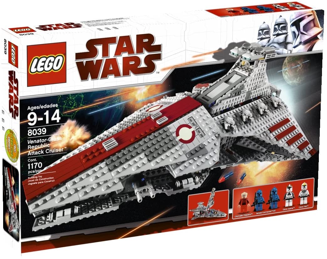 8039 Venator-Class Republic Attack Cruiser (Retired) (New Sealed) product image 1, provided for visual reference and product