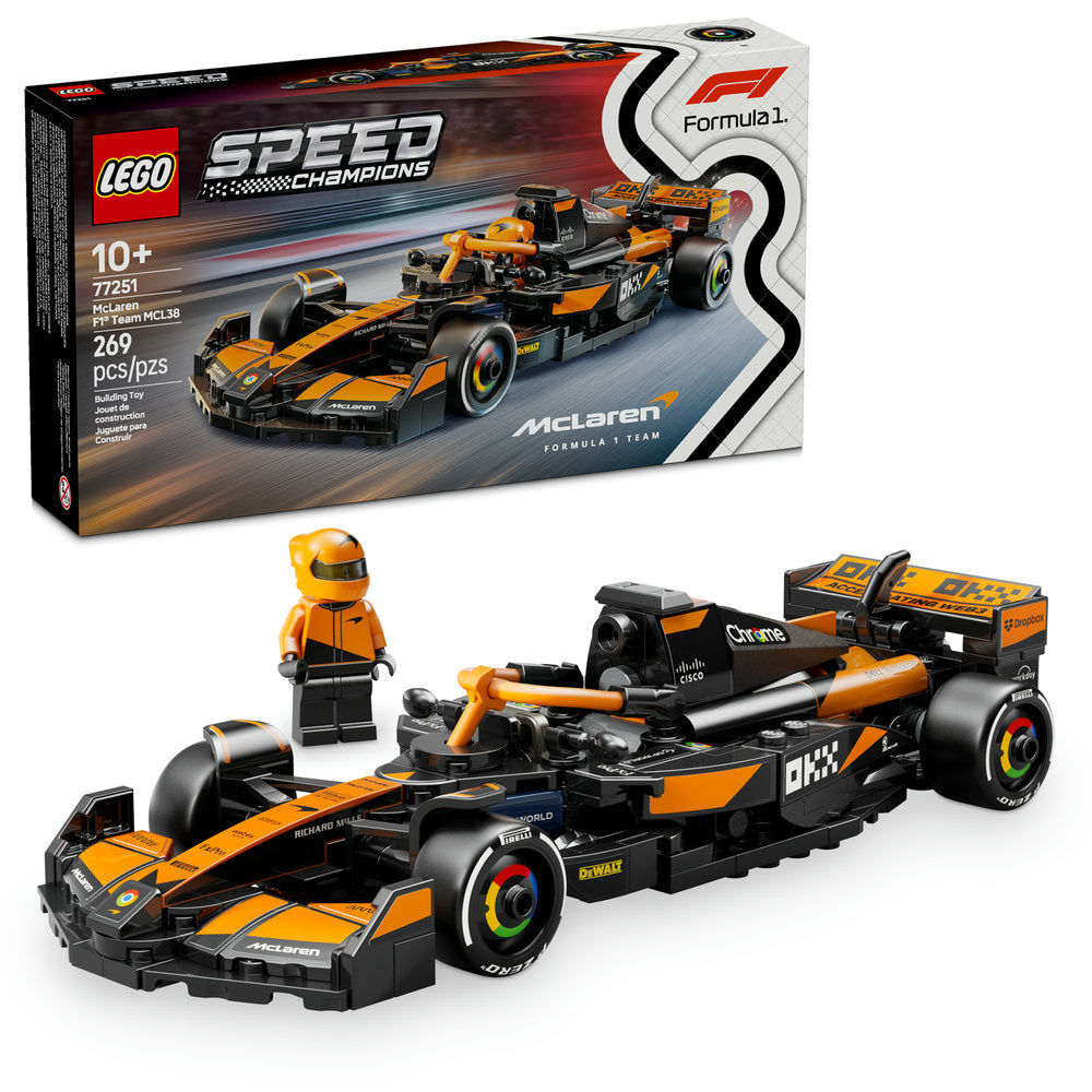 77251 McLaren F1 Team MCL38 (Retired) LEGO Speed Champions product image 2, provided for visual reference and product detail
