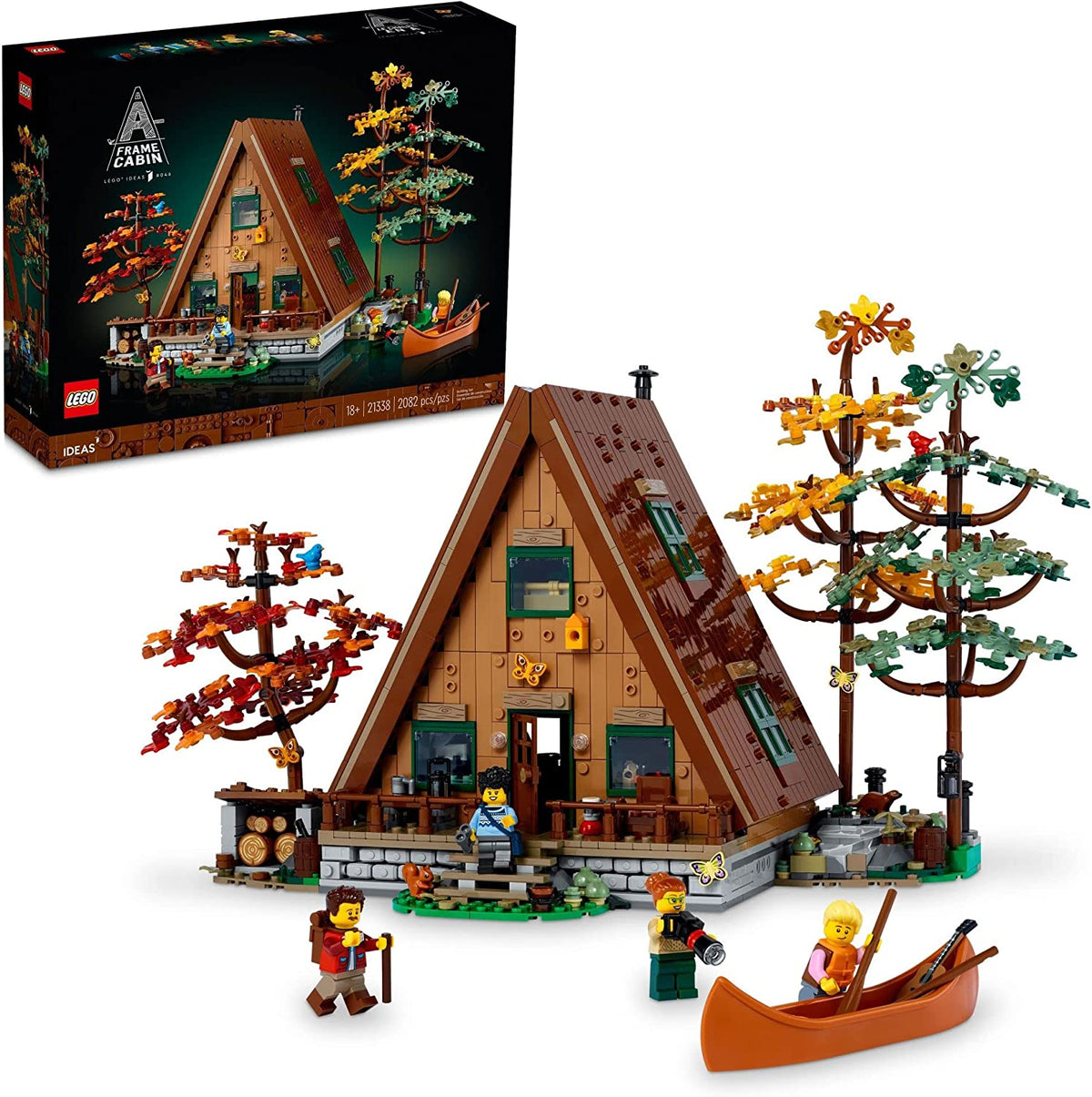 21338 LEGO Ideas A-Frame Cabin (Retired) (Open Box, Sealed Bags) product image 1, provided for visual reference and product