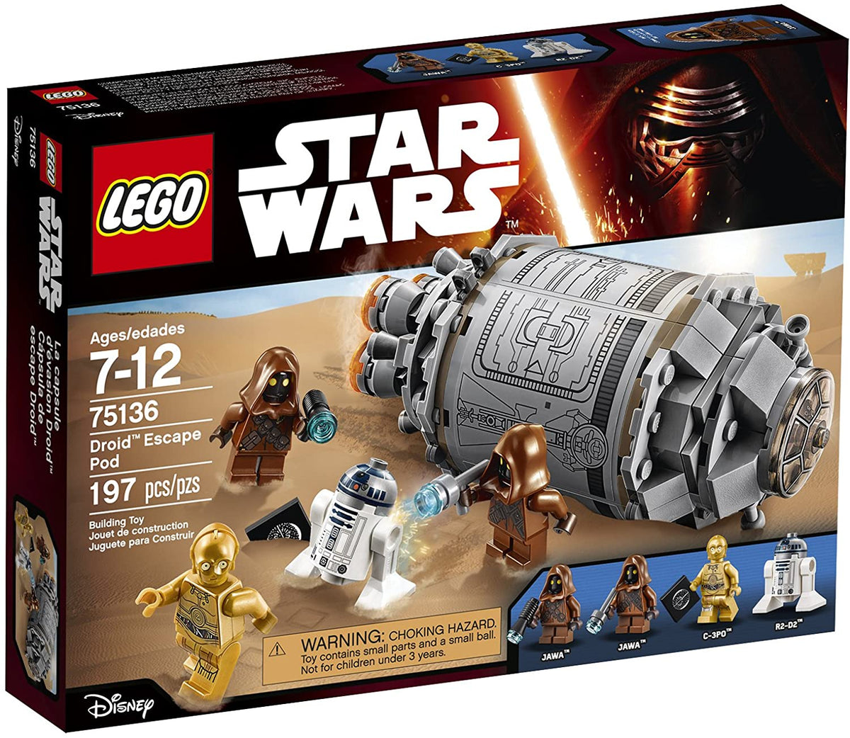 75136 Droid Escape Pod (Retired) (New Sealed) product image 1, provided for visual reference and product detail review