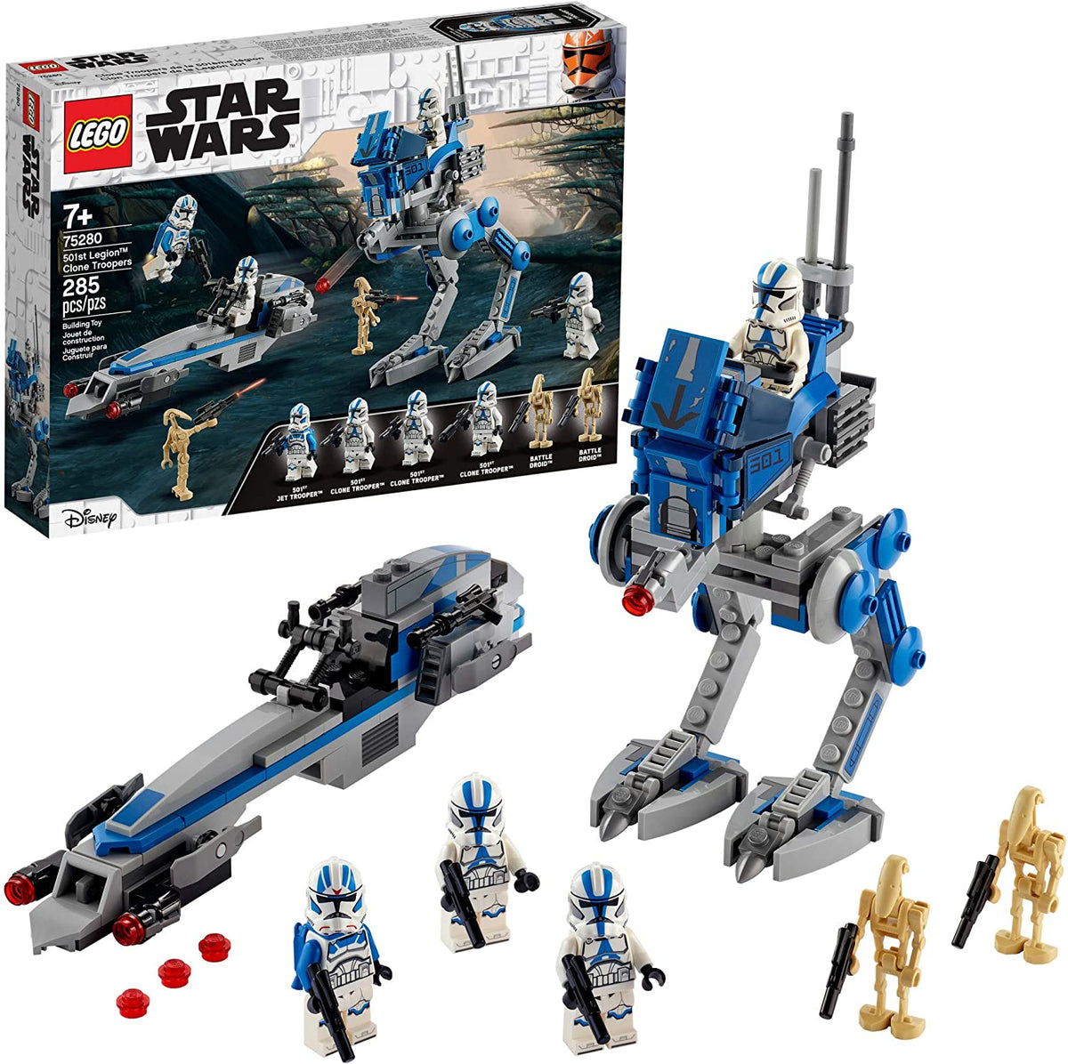 75280 501st Legion Clone Troopers (Retired) (New Sealed) product image 1, provided for visual reference and product detail