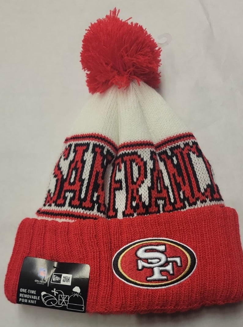 San Francisco 49ers NFL New Era winter Hat with Pom product image 1