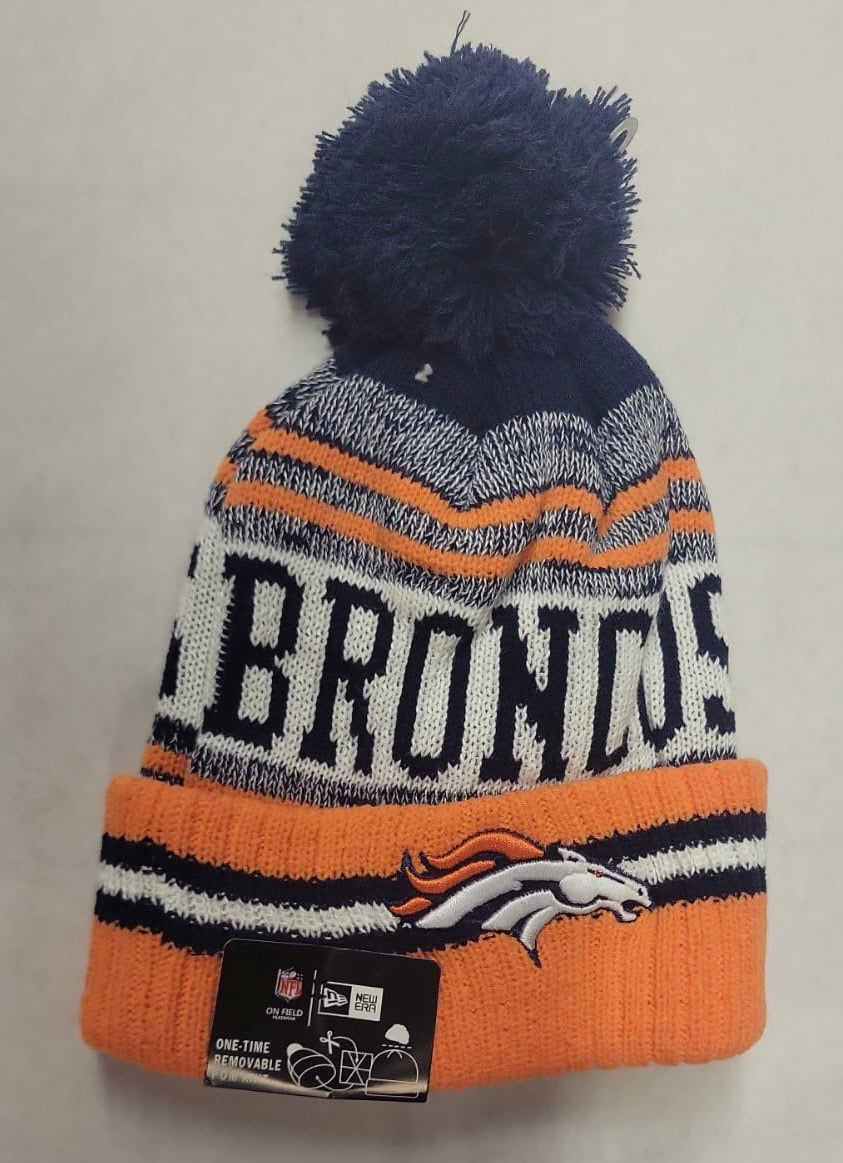 Denver Broncos NFL New Era winter Hat with Pom product image 1