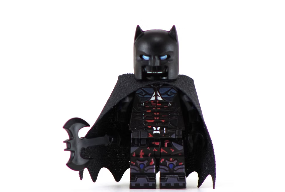 Batman Arkham Knight Custom Minifig Big Kid Brix product image 1, provided for visual reference and product detail review