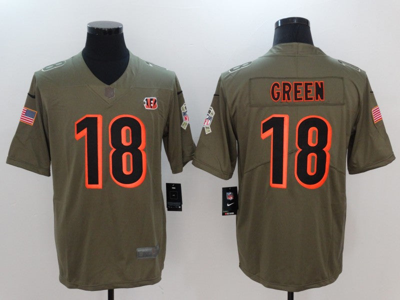 AJ Green Cincinnati Bengals military salute to service