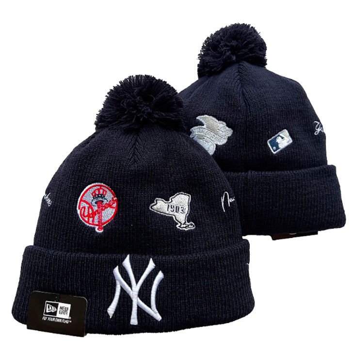 New York Yankees MLB Era winter Hat with Pom product image 1