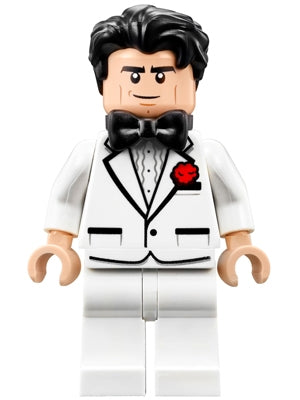 SH308 Bruce Wayne - White Tuxedo product image 1, provided for visual reference and product detail review