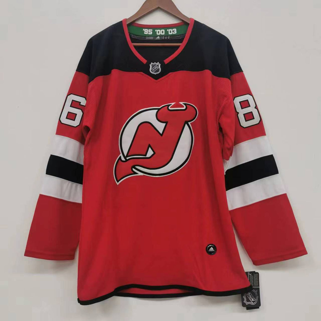 Jack Hughes New Jersey Devils Official NHL Adidas red product image 2