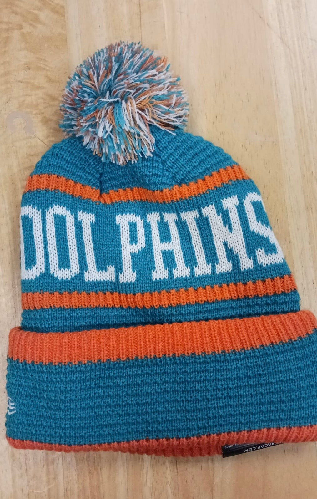 Miami Dolphins NFL New Era winter knit Hat with Pom product image 2
