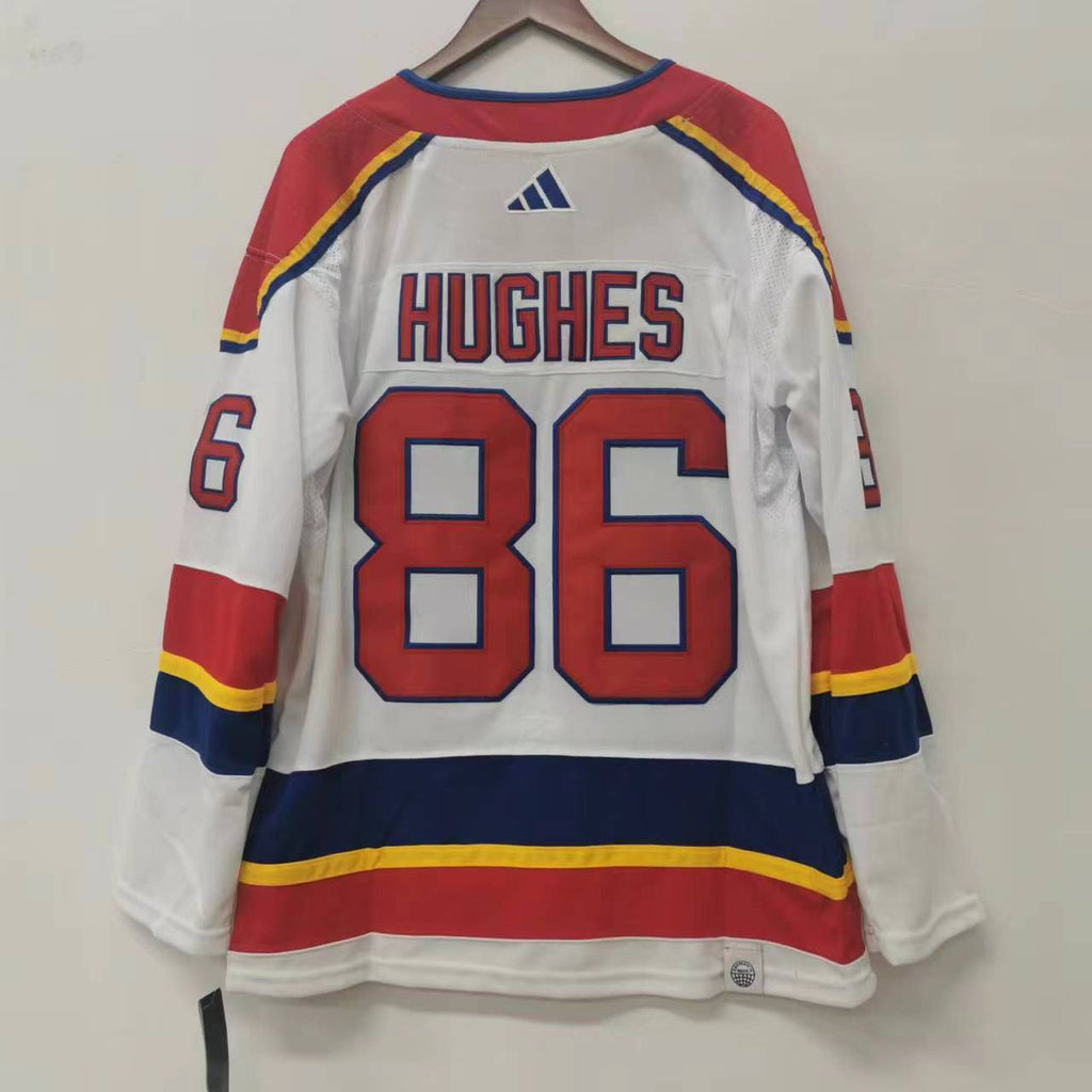 Jack Hughes New Jersey Devils Official NHL Adidas white product image 2