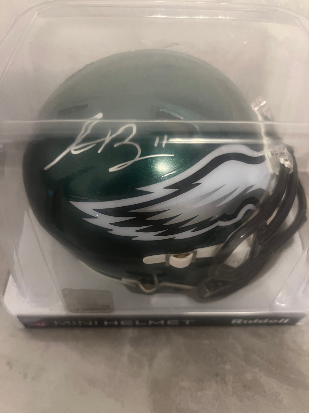 A.J. Brown Autographed Philadelphia Eagles Mini Helmet with product image 2