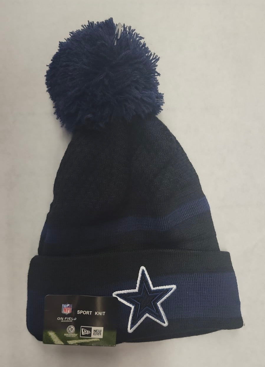 Dallas Cowboys NFL New Era winter knit Hat with Pom product image 1