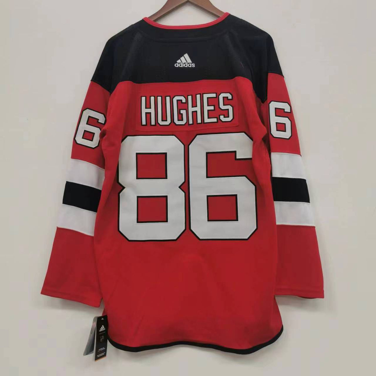 Jack Hughes New Jersey Devils Official NHL Adidas red product image 3