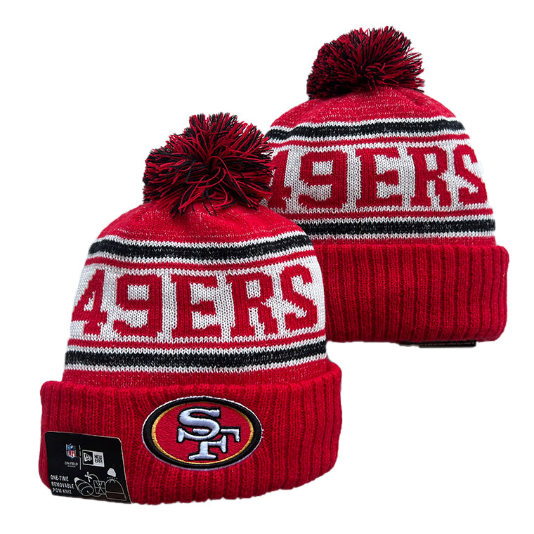 San Francisco 49ers NFL New Era winter Hat with Pom product image 1