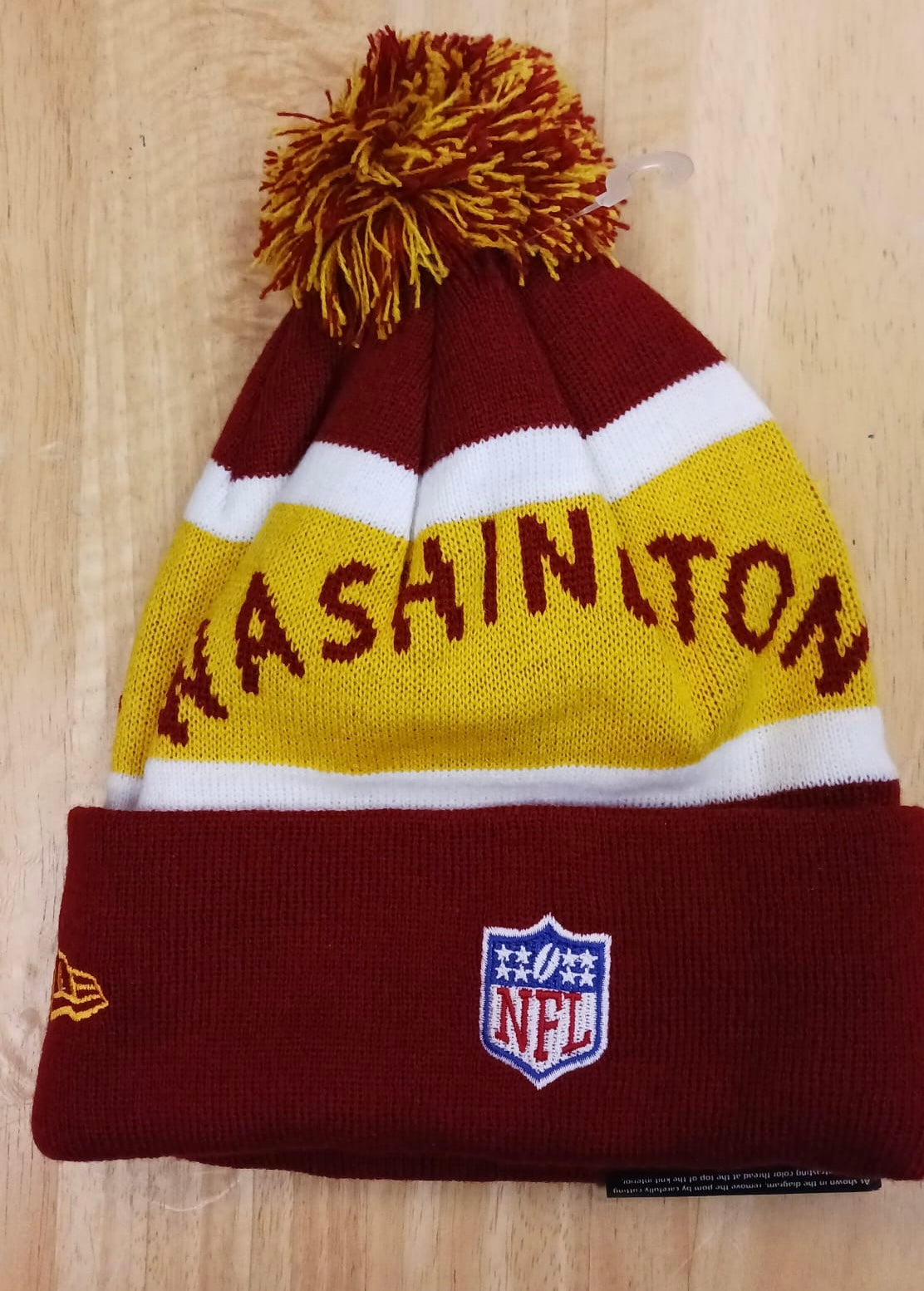 Washington Commanders NFL New Era winter knit Hat with Pom product image 2
