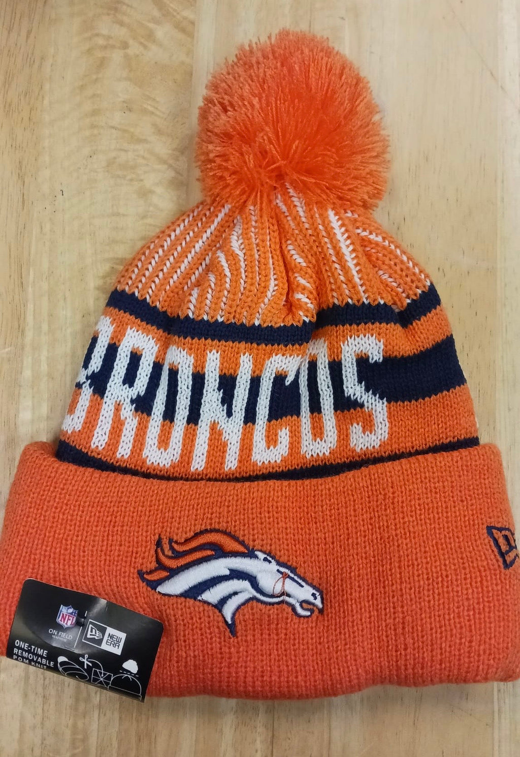 Denver Broncos NFL New Era winter Hat with Pom product image 1