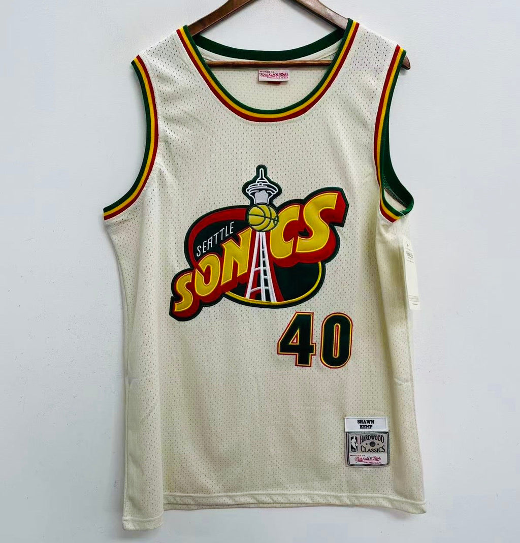 Shawn Kemp Seattle SuperSonics Official NBA Mitchell & Ness product image 2