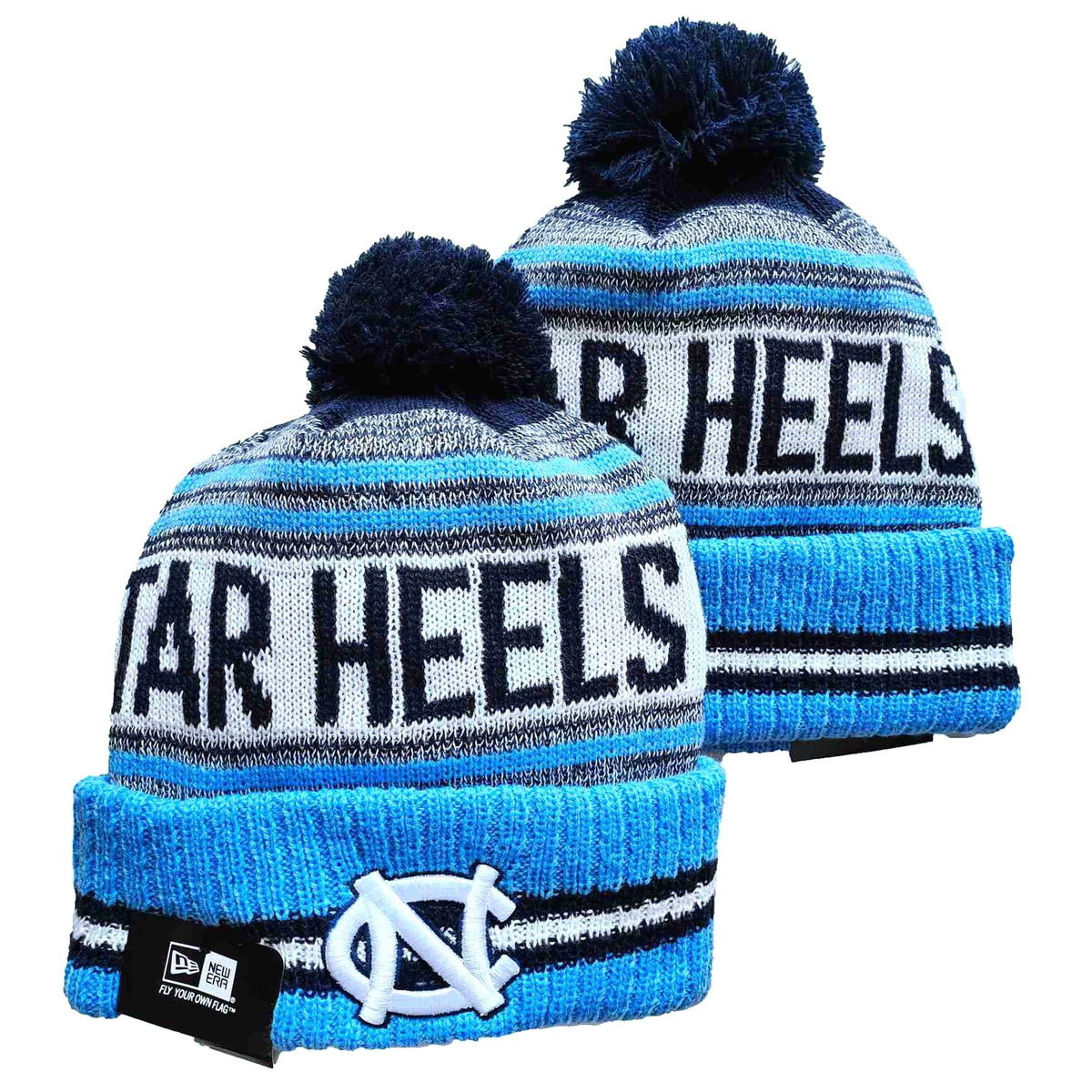 North Carolina Tar Heels NCAA New Era winter Hat with Pom product image 1
