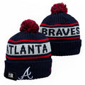 Atlanta Braves MLB New Era winter Hat with Pom product image 1