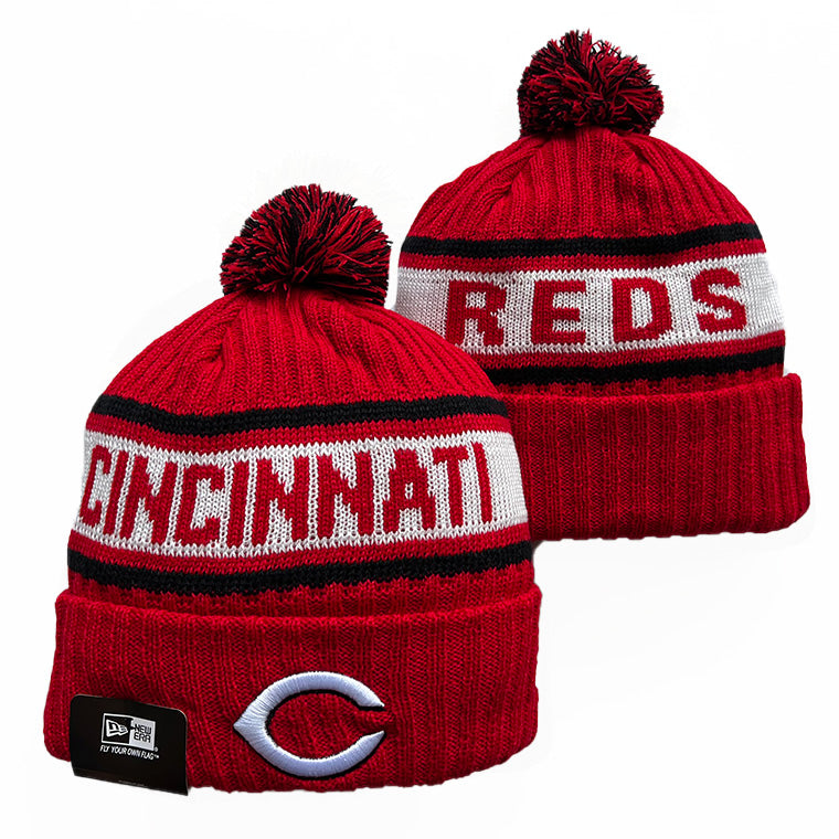 Cincinnati Reds MLB New Era winter Hat with Pom product image 1