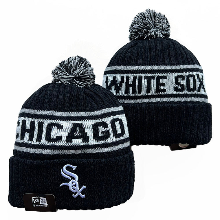 Chicago White Sox MLB New Era winter Hat with Pom product image 1