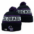 Colorado Rockies MLB New Era winter Hat with Pom product image 1