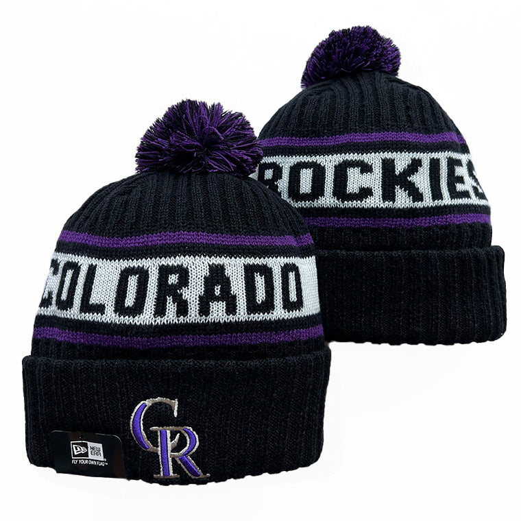 Colorado Rockies MLB New Era winter Hat with Pom product image 1
