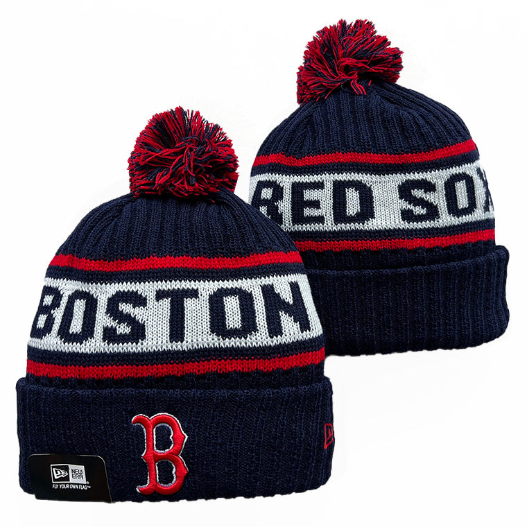 Boston Red Sox MLB New Era winter knit Hat with Pom product image 1