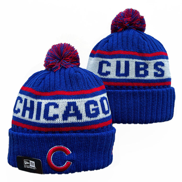 Chicago Cubs MLB New Era winter Hat with Pom product image 1