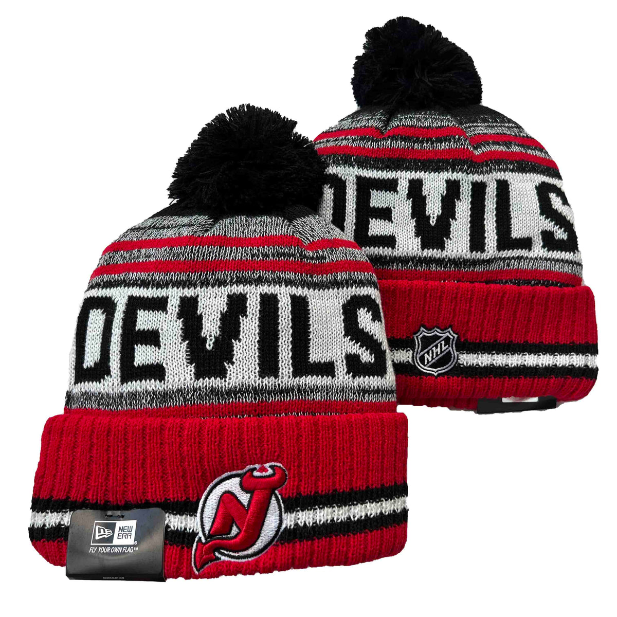 New Jersey Devils NHL Era winter Hat with Pom product image 1