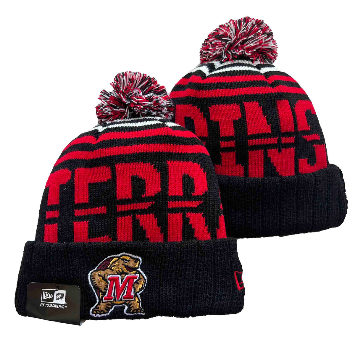 Maryland Terrapins NCAA New Era winter Hat with Pom product image 1