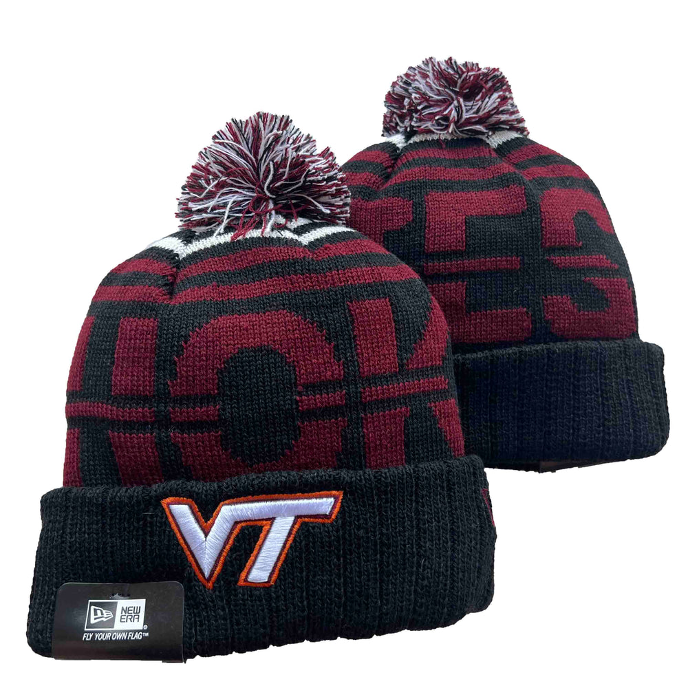 Virginia Tech Hokies NCAA New Era winter Hat with Pom