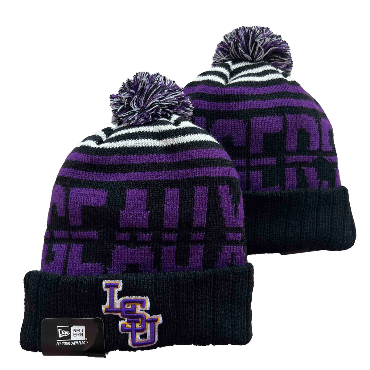 LSU Tigers NCAA New Era winter Hat with Pom product image 1