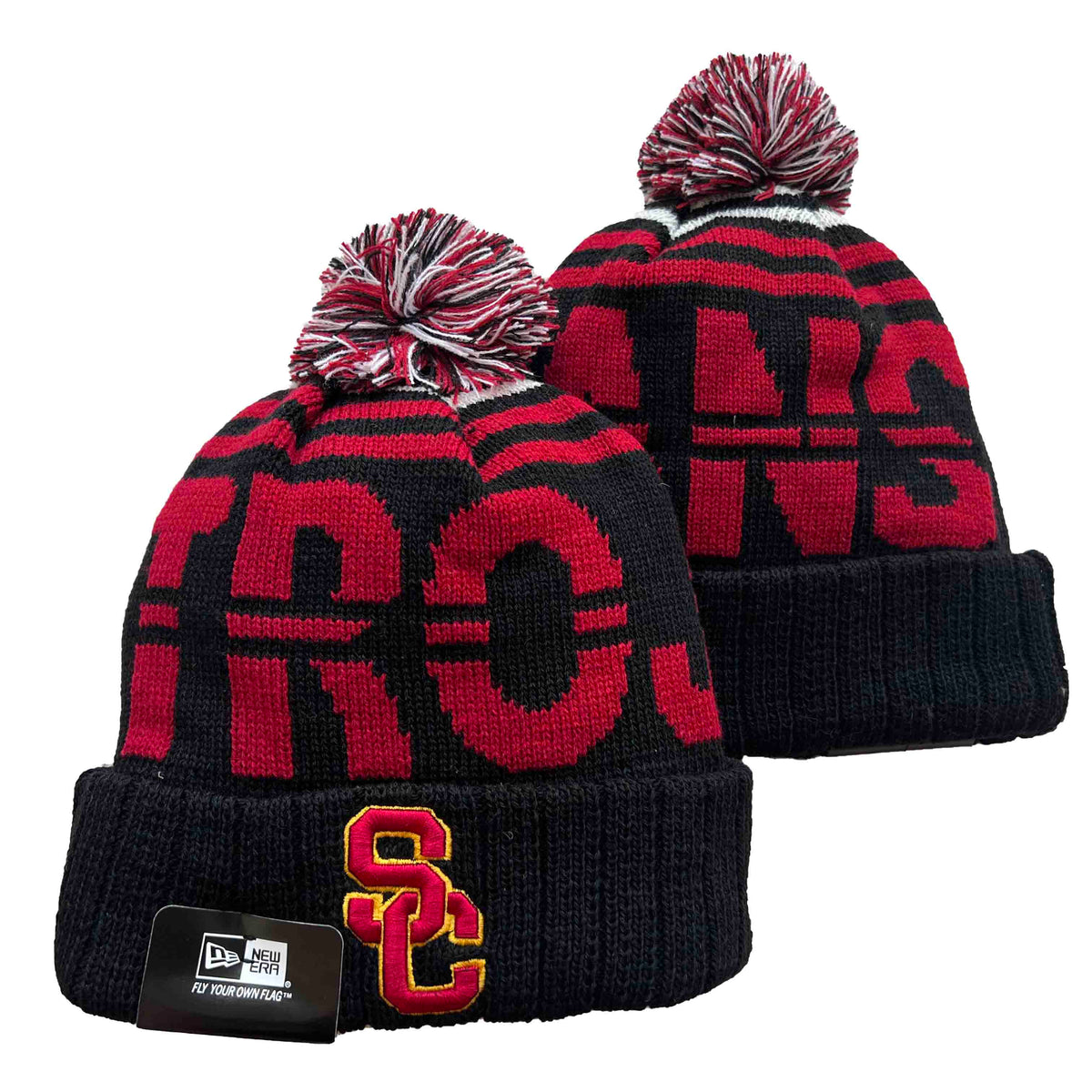 USC Trojans NCAA New Era winter Hat with Pom product image 1