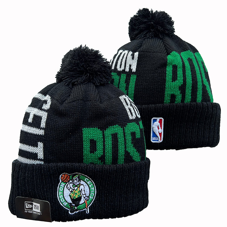 Boston Celtics NBA New Era winter Hat with Pom product image 1