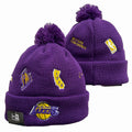 Los Angeles Lakers NBA New Era winter Hat with Pom product image 1
