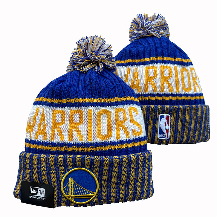 Golden State Warriors NBA New Era winter Hat with Pom product image 1