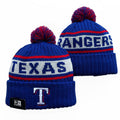 Texas Rangers MLB New Era winter knit Hat with Pom product image 1