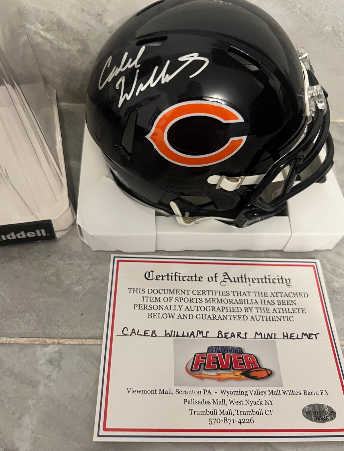 Caleb Williams Autographed Chicago Bears Mini Helmet with product image 1