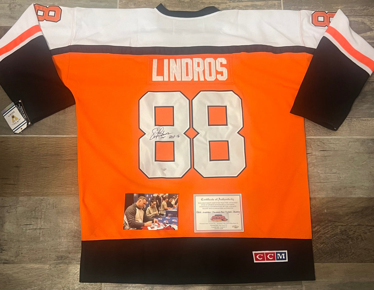 Eric Lindros Philadelphia Flyers autographed jersey COA product image 1