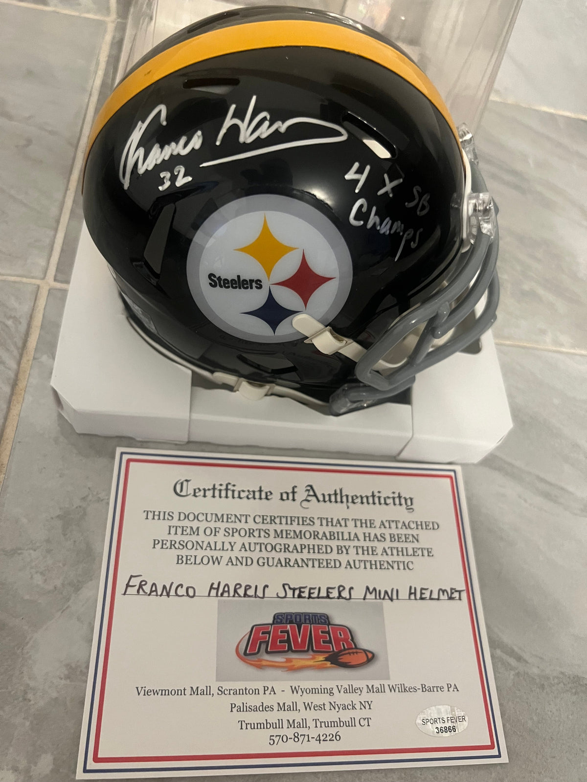 Franco Harris Autographed Pittsburgh Steelers Mini Helmet product image 1