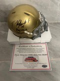 Kyle Hamilton Autographed Notre Dame Mini Helmet with COA product image 1