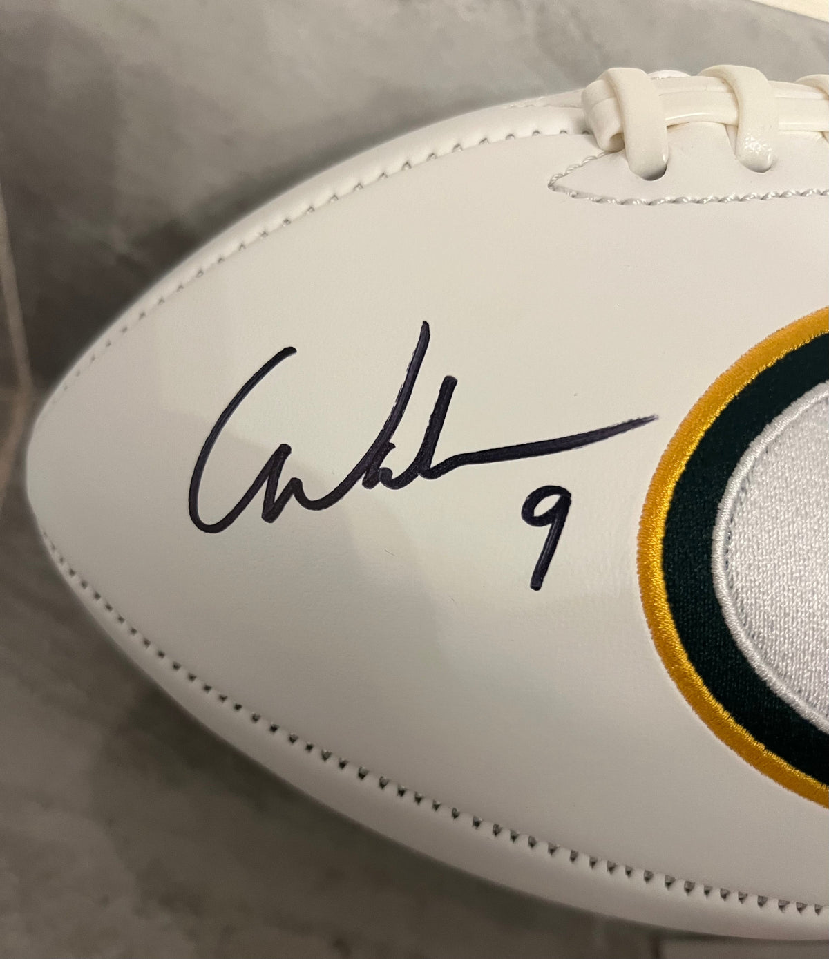 Christian Watson Green Bay Packers Autographed Football product image 2
