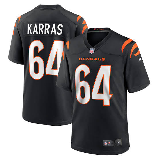 Ted Karras Cincinnati Bengals NFL Jersey Black Nike